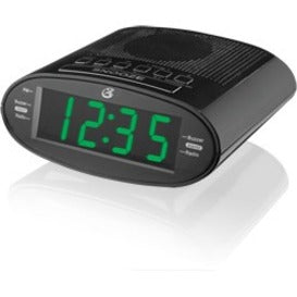 DPI C303B Time Zone Dual Alarm Clock Radio - 2 x Alarm, AM/FM, USB, Battery Built-in