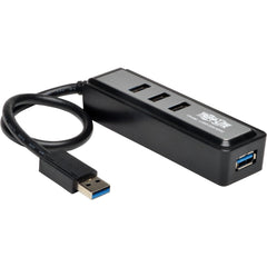 تر بليت U360-004-MINI محور USB 3.0 محمول 4-منافذ، متوافق مع ماك/بي سي، ضمان 3 سنوات