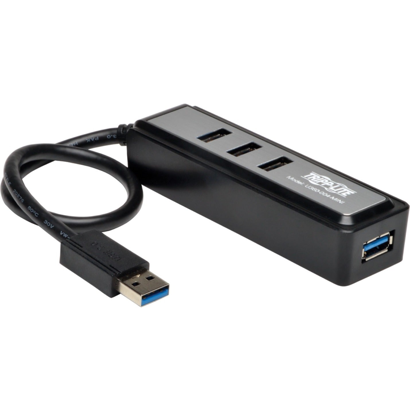 Tripp Lite U360-004-MINI 4-Port Tragbare USB 3.0 SuperSpeed Hub