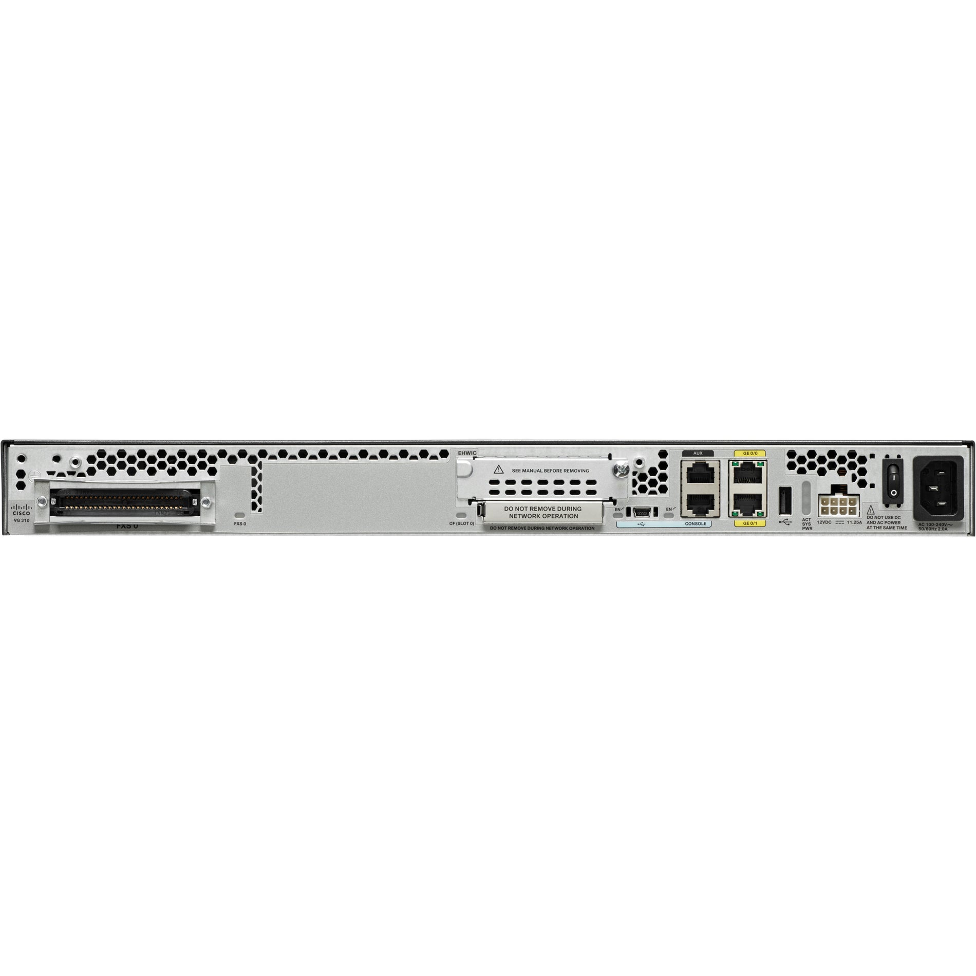 Cisco VG310 Modular 24 FXS Port Voice over IP Gateway, Gigabit Ethernet, AC Adapter, Rack-mountable