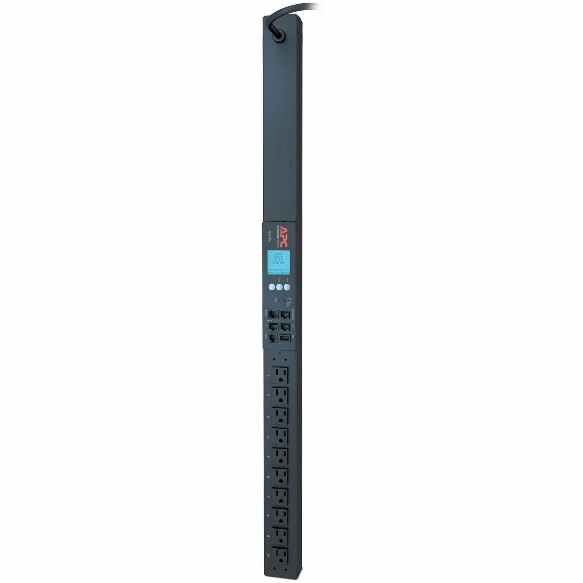 APC AP8831 การจัดการพลังงาน Rack PDU 10 ช่องเสียบ 120V 15A 1440VA