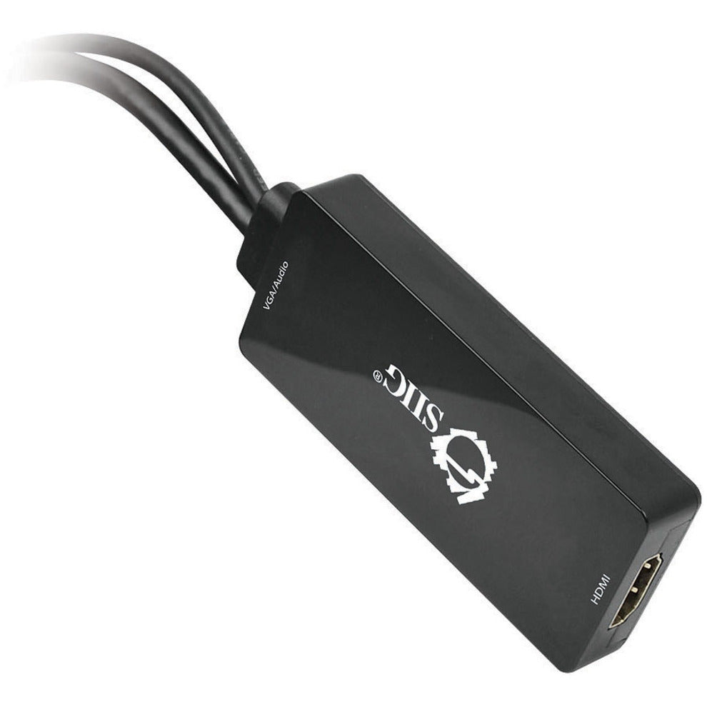 SIIG CE-VG0U11-S1 Convertisseur Portable VGA et Audio USB vers HDMI Prend en Charge 1080p Compact et Portable