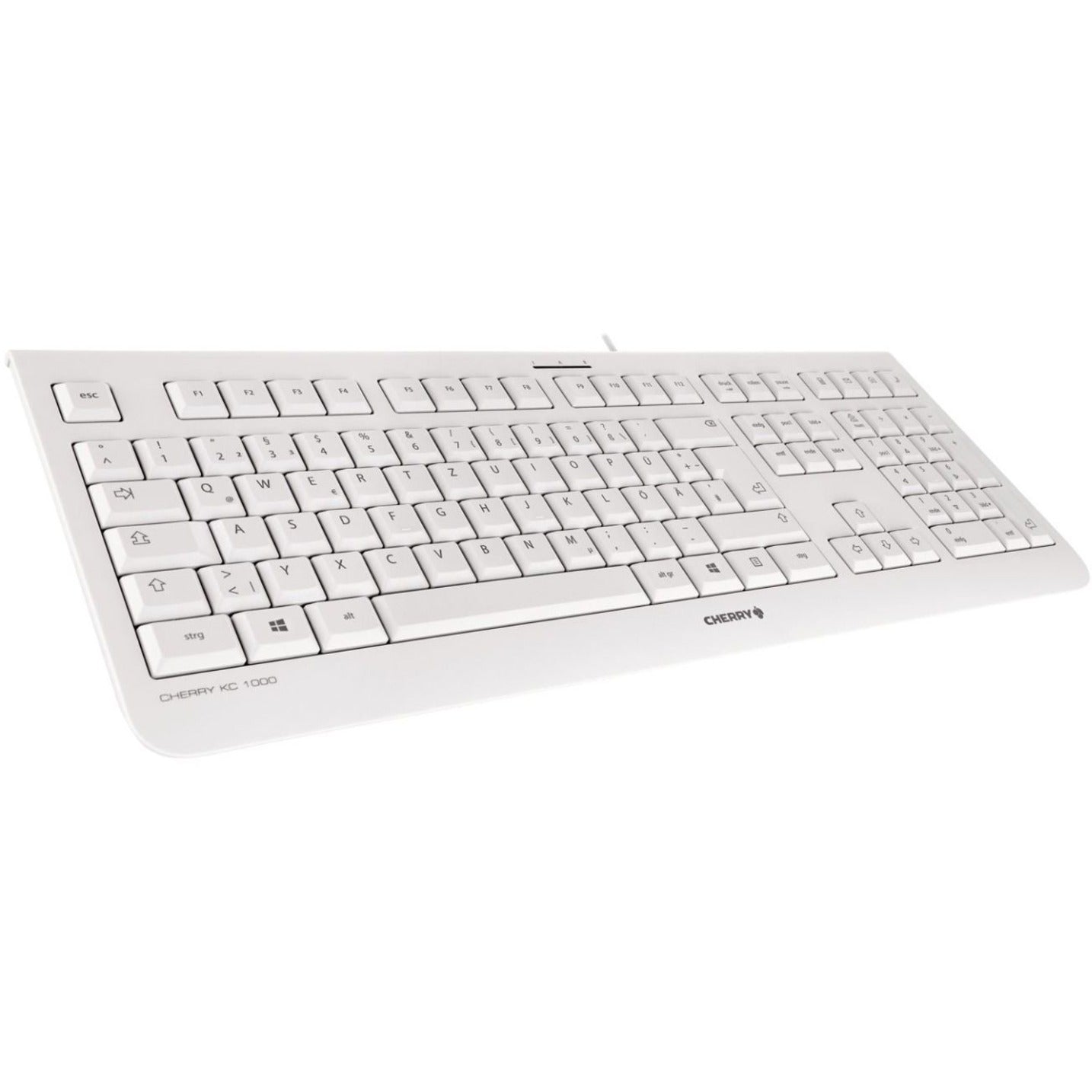 CHERRY KC-1000 Tastatur 104 Tasten LED-Anzeige Leise Tasten