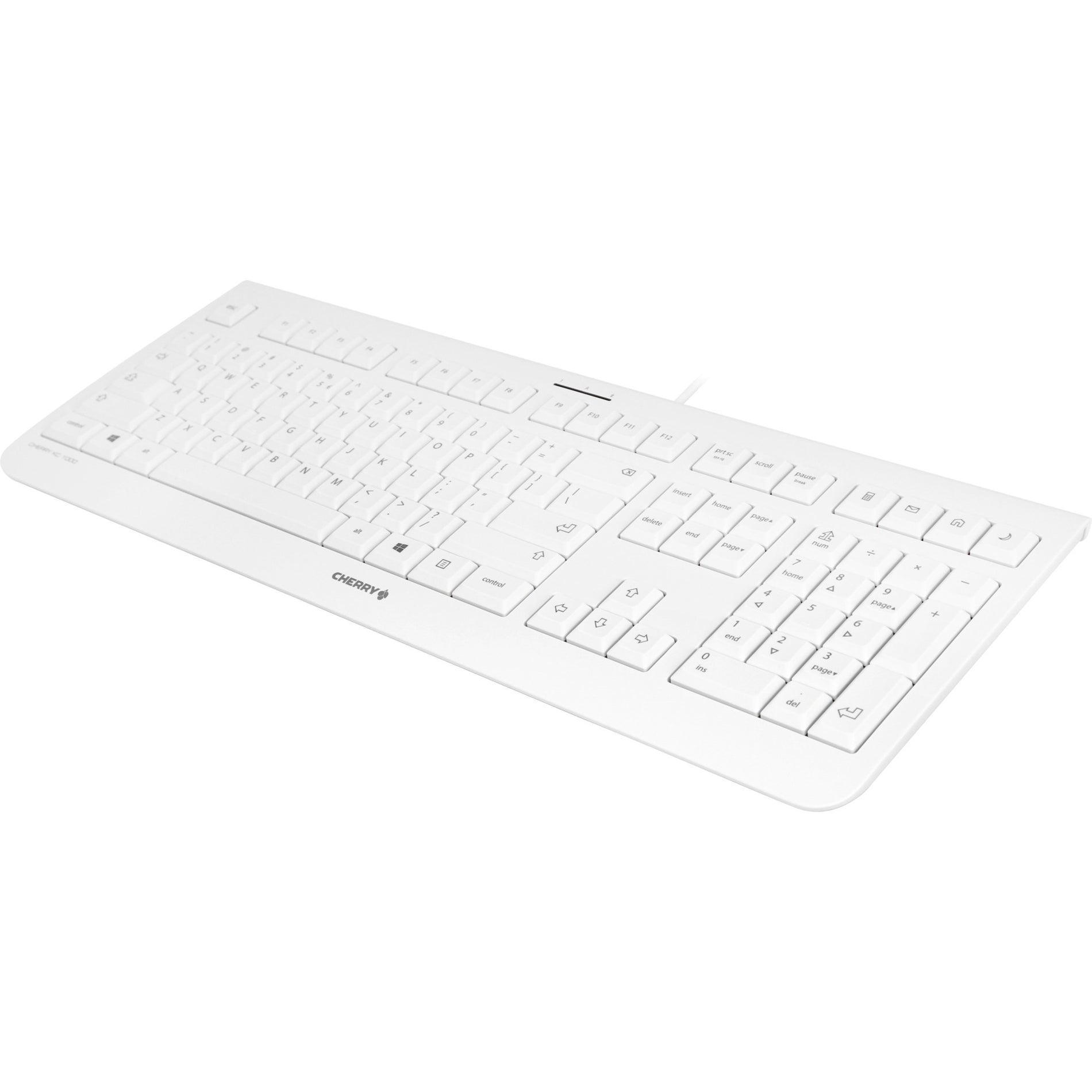 CHERRY KC-1000 Tastatur 104 Tasten LED-Anzeige Leise Tasten