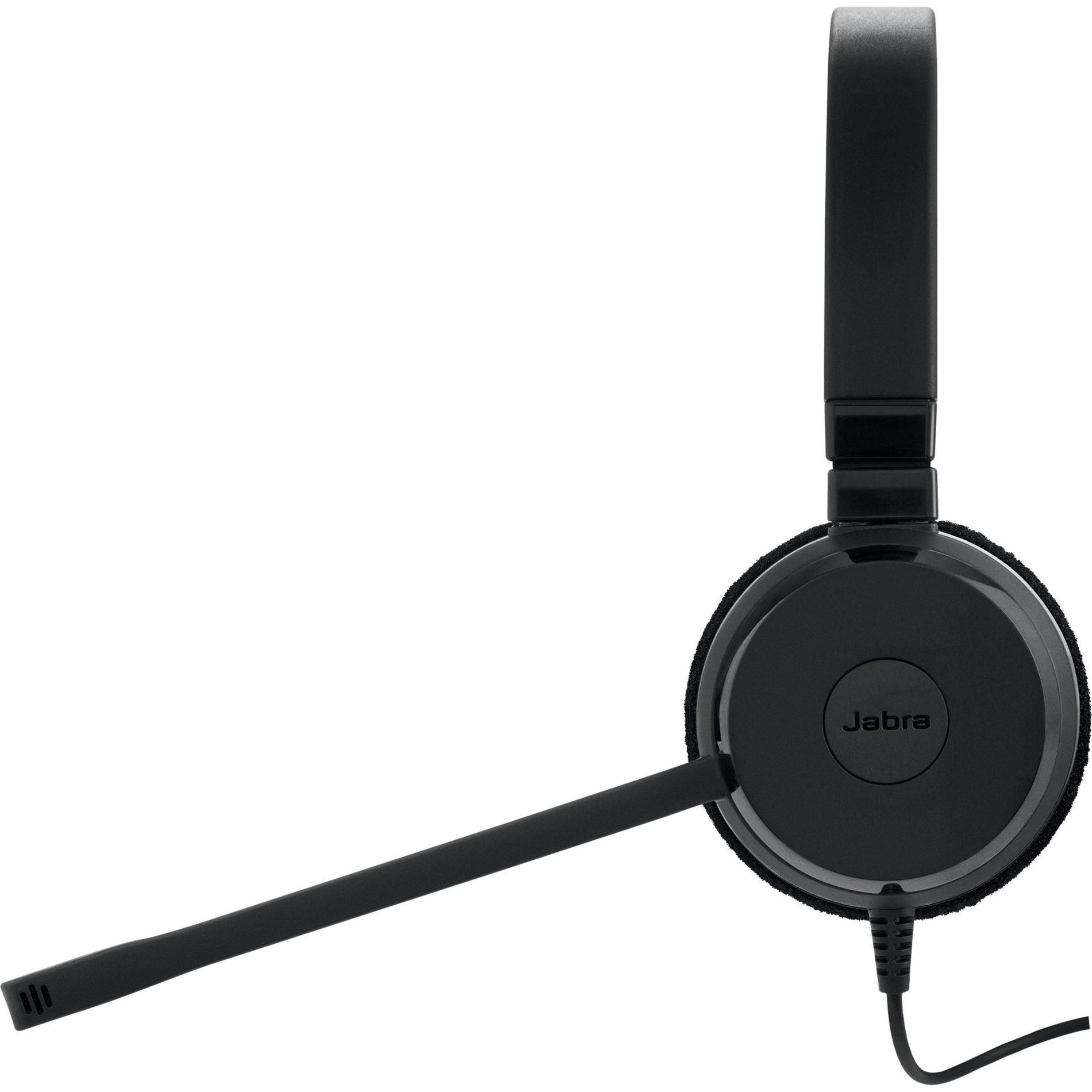 Jabra 4999-829-209 Evolve 20 UC Stereo Headset Berkabel dengan Mikrofon Penghilang Kebisingan