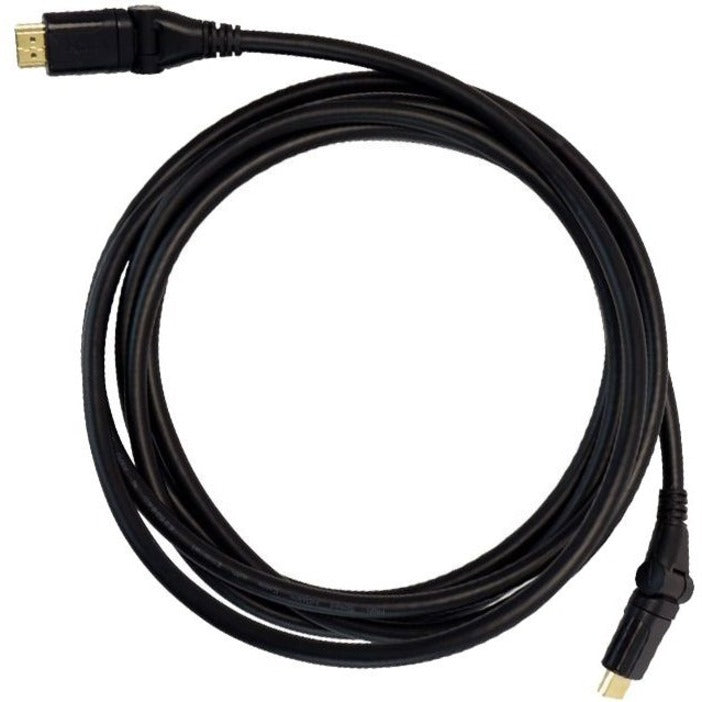 Full length view of VisionTek 10-foot HDMI cable showing entire cable span