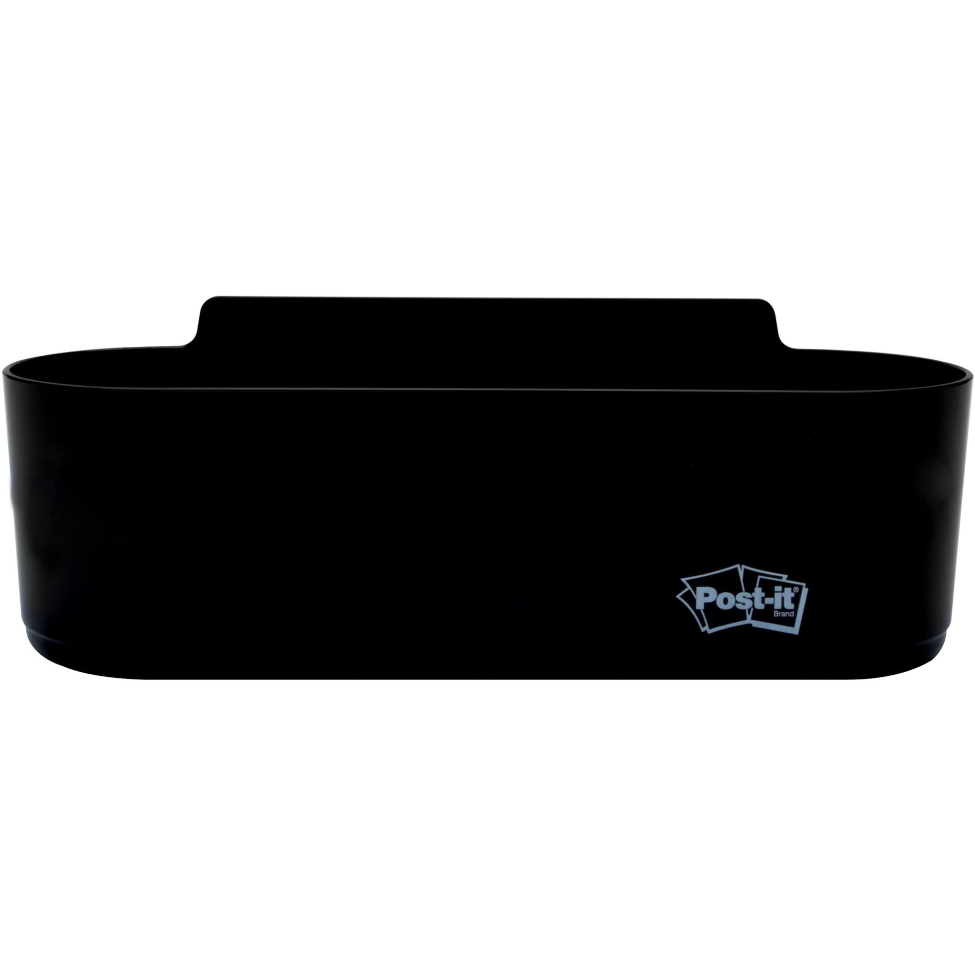 Front view of empty Post-it Dry Erase Accessory Tray showing sleek design-alternate-image6