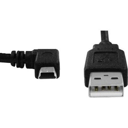 Close-up view of Ambir SA116-CB USB cable showing Mini-B and Type-A connectors