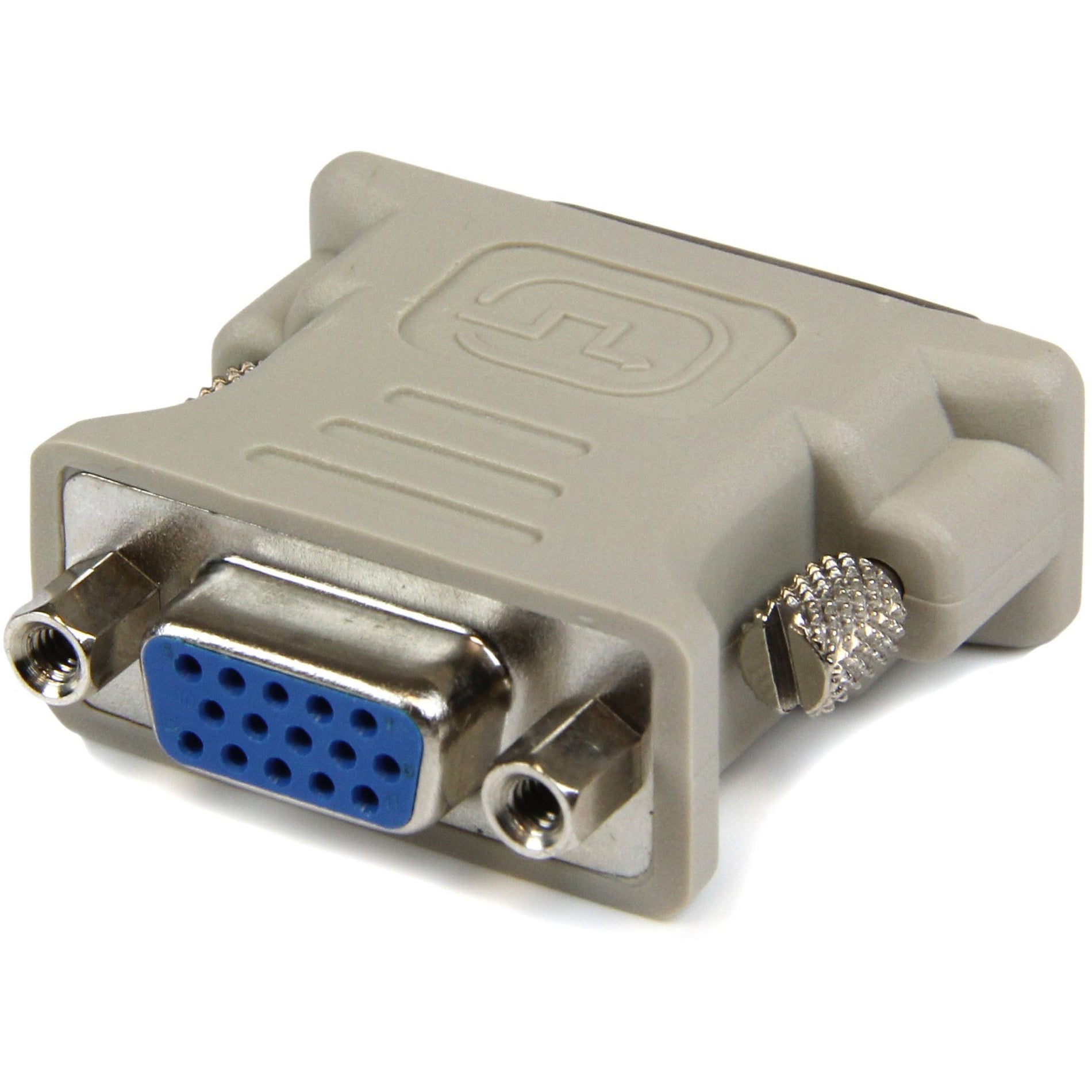StarTech.com DVIVGAMF10PK Adaptador de cable DVI a VGA M/H - paquete de 10 moldeado bloqueo con tornillo niquelado color beige.