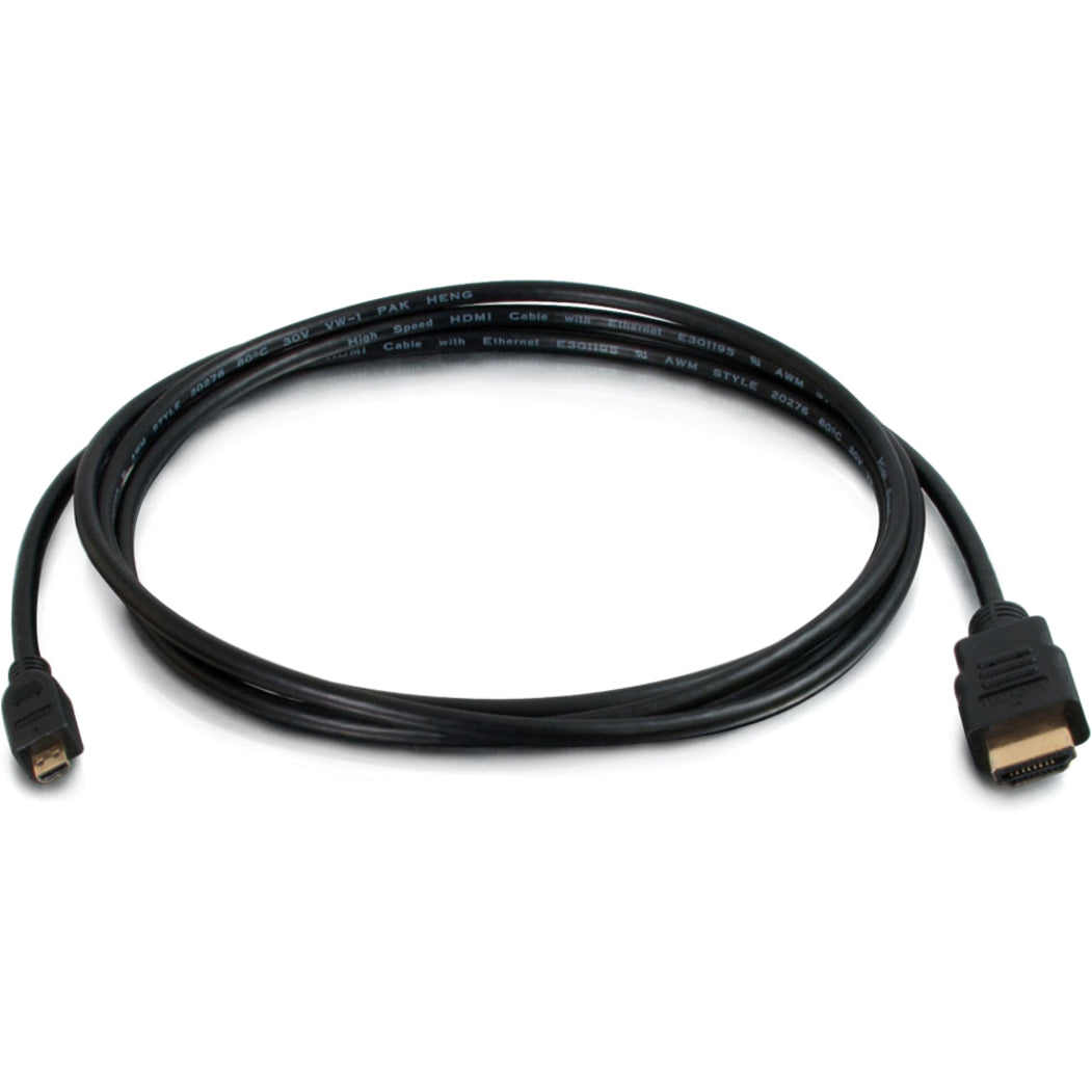 C2G 50616 10ft HDMI to Micro HDMI Cable with Ethernet - 1080p, Gold Plated, Copper Conductor
