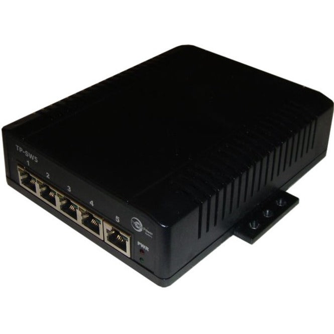 Tycon Power TP-SW5G-D POE 5 Port Switch, 5 Gigabit Ethernet Network, Rail-mountable