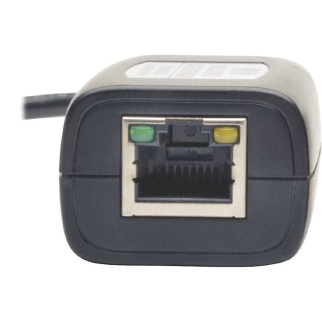 Close-up of RJ45 port with dual LED indicators on Tripp Lite USB extender-alternate-image6