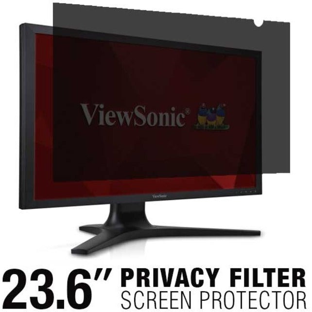 ViewSonic VSPF2360 Privacy Filter Screen Protector, 23.6" LCD Monitor, Anti-reflective, Anti-glare, Durable, Scratch Resistant, Widescreen, Black (2 Year Warranty)