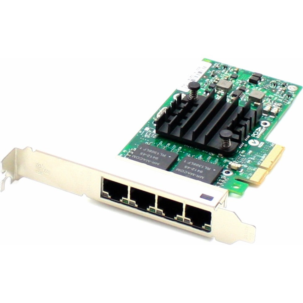 AddOn E1G44HT-AO Intel Gigabit Ethernet Card, 10/100/1000Mbs Quad Open RJ-45 Port, PCIe x4