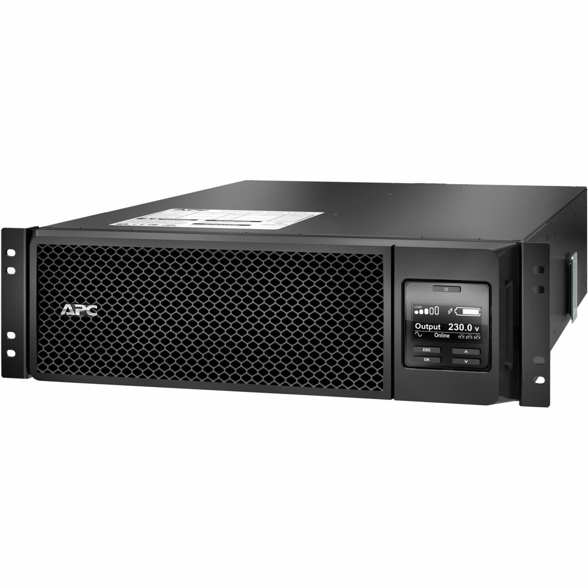 APC SRT5KRMXLW-HW Smart-UPS 5000VA Rack-mountable UPS, 4500W Load Capacity, 4 Minute Backup Time