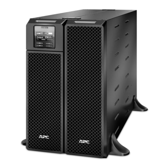 Side view of APC Smart-UPS tower configuration with support structure