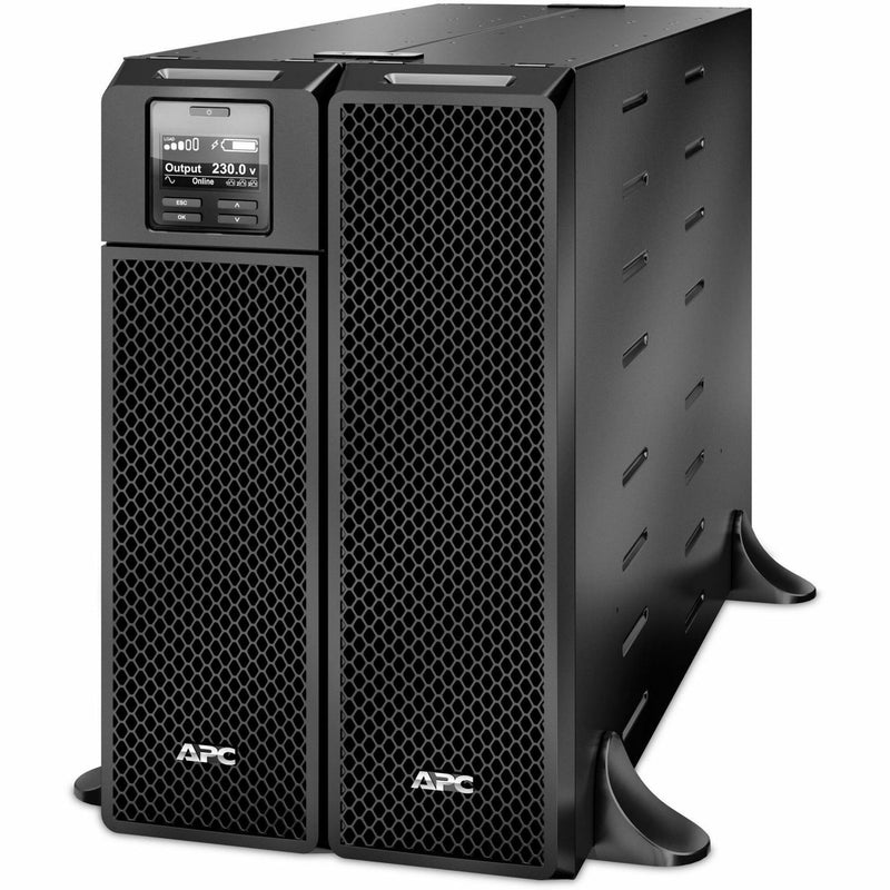 Front view of APC Smart-UPS system in tower configuration with LCD display