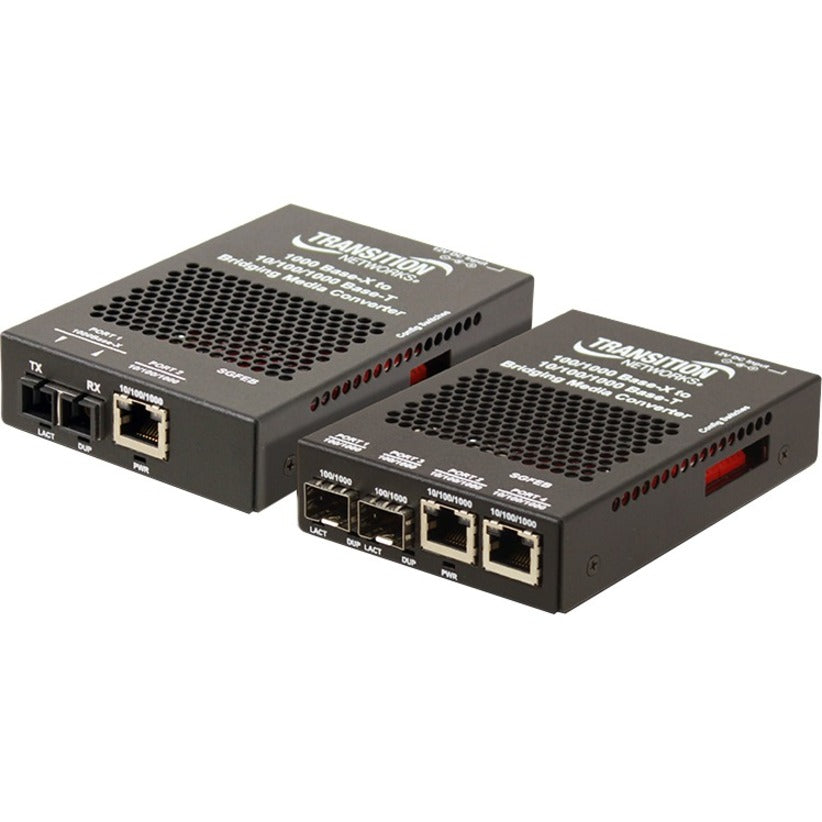 Transition Networks SGFEB1040-130-NA 10/100/1000 Convertisseur de média Ethernet autonome Paire torsadée Ethernet Gigabit.
