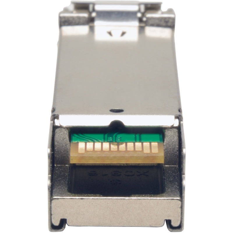 Internal view of the SFP transceiver showing diagnostic interface components