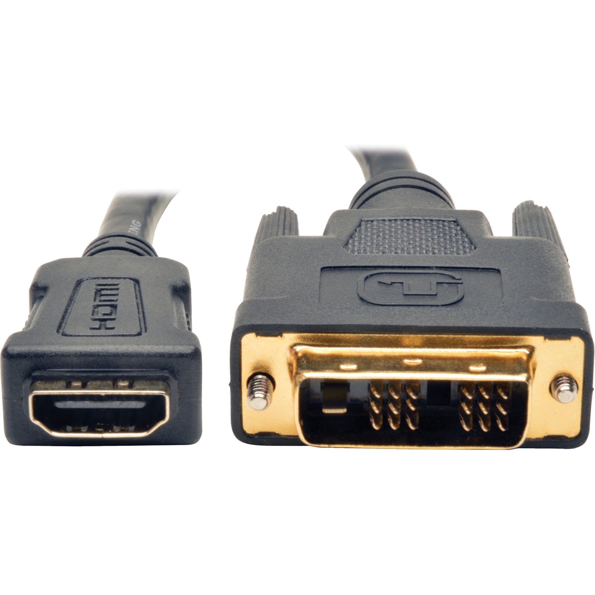 Close-up detail of HDMI and DVI connector ends showing gold-plated pins and robust construction-alternate-image2