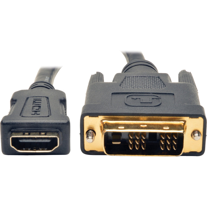 Close-up detail of HDMI and DVI connector ends showing gold-plated pins and robust construction