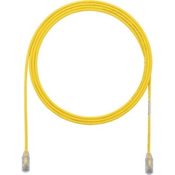 Panduit UTP28SP7YL 7ft Cat.6 Yellow 28AWG Network Cable, Patch Cable