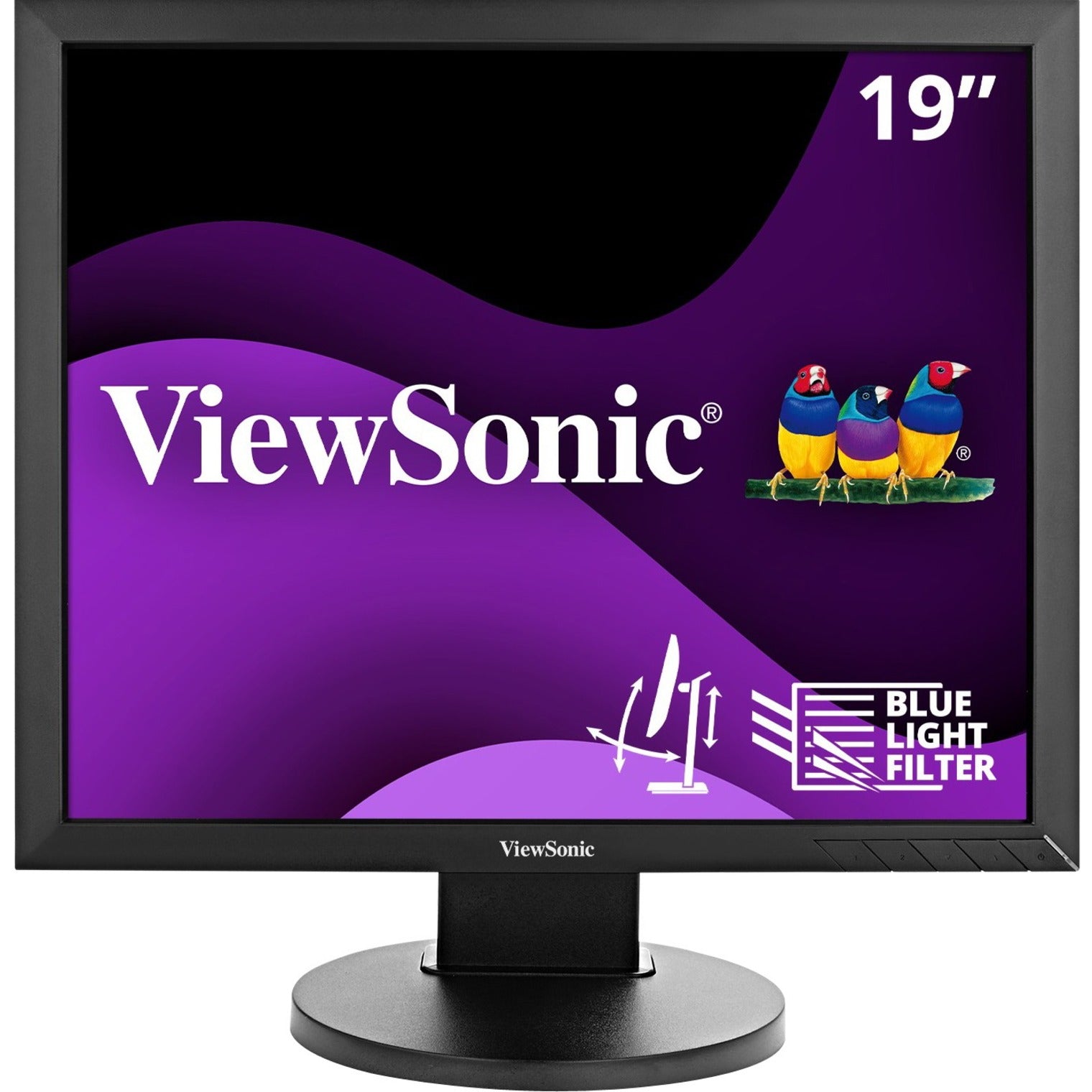 ViewSonic VG939SM VG939Sm LCD Monitor, 19" Fully Ergonomic, 1280x1024, 3 Year Warranty, USB Hub, Eco Mode