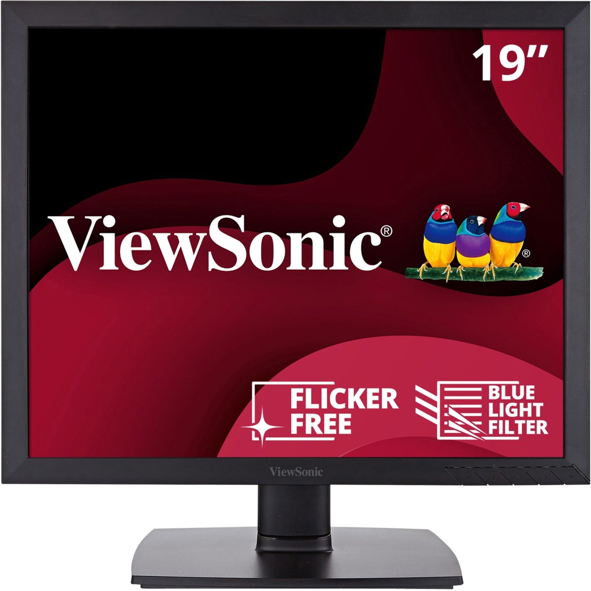 ViewSonic VA951S 19" LED Monitor, Anti-Glare, 250 Nit Brightness, 20,000,000:1 Contrast Ratio