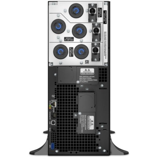 Rear view of APC Smart-UPS SRT 6000VA showing output connections and ports