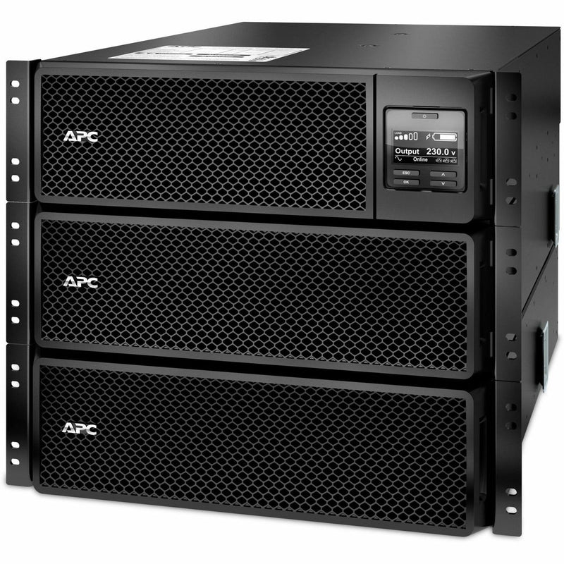 Front view of triple-unit Smart-UPS SRT configuration