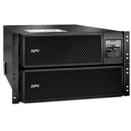 Angled view of APC Smart-UPS SRT showing mounting points and dimensions