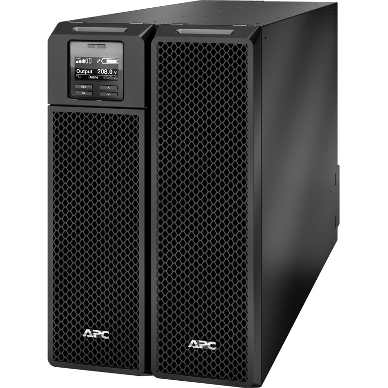 Detailed view of APC Smart-UPS SRT 10000VA cooling system and front panel design