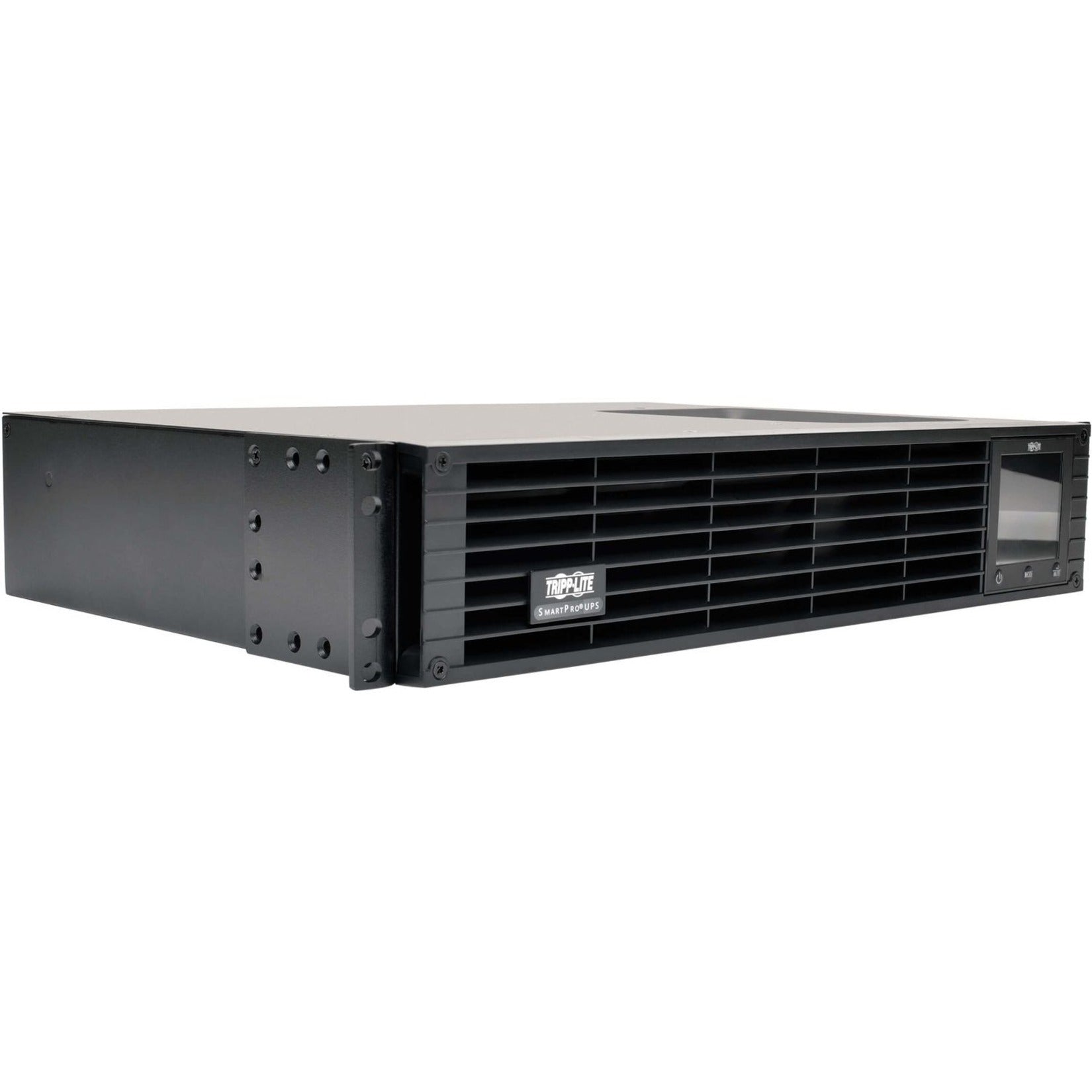 Side angle view of Tripp Lite SMC10002URM UPS showing depth and ventilation-alternate-image3