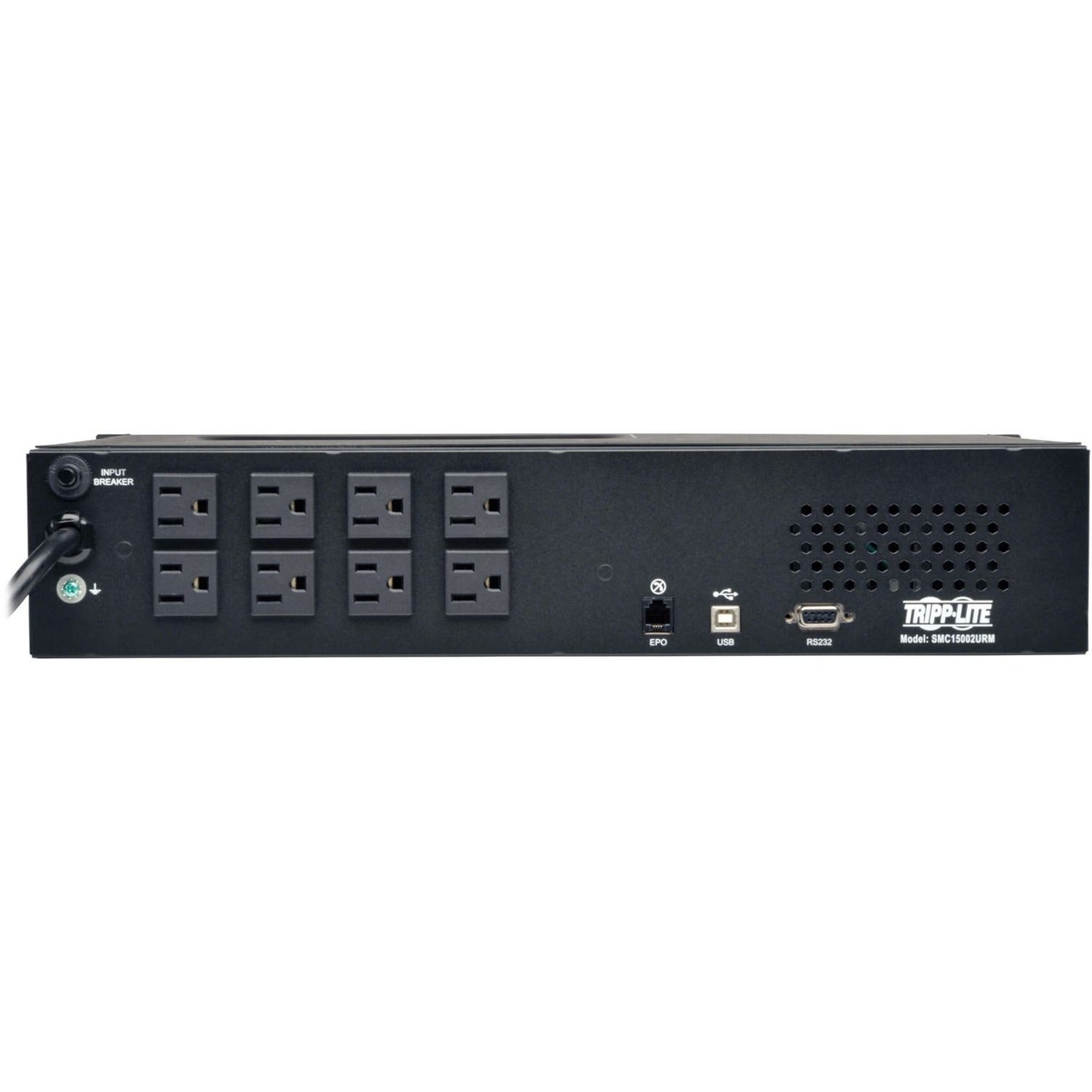 Tripp Lite SMC15002URM Line-Interactive 2U Rack/Tower UPS, 1500 VA, 8-Out, Backup Power Supply