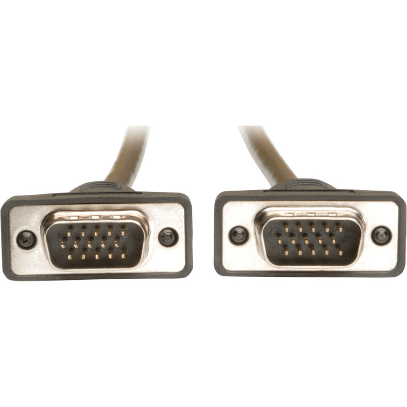 Detailed front view of VGA connector pins showing the triple-row 15-pin configuration