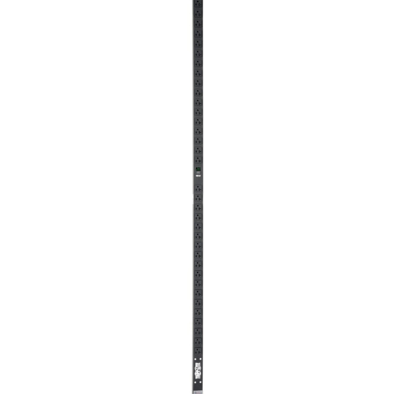 Full-length view of Tripp Lite PDUMV20-72 vertical PDU showing outlet arrangement