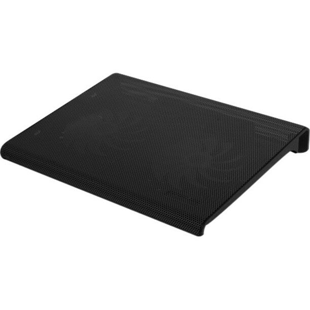 Aluratek black metal mesh laptop cooling pad with ergonomic tilt design-alternate-image1