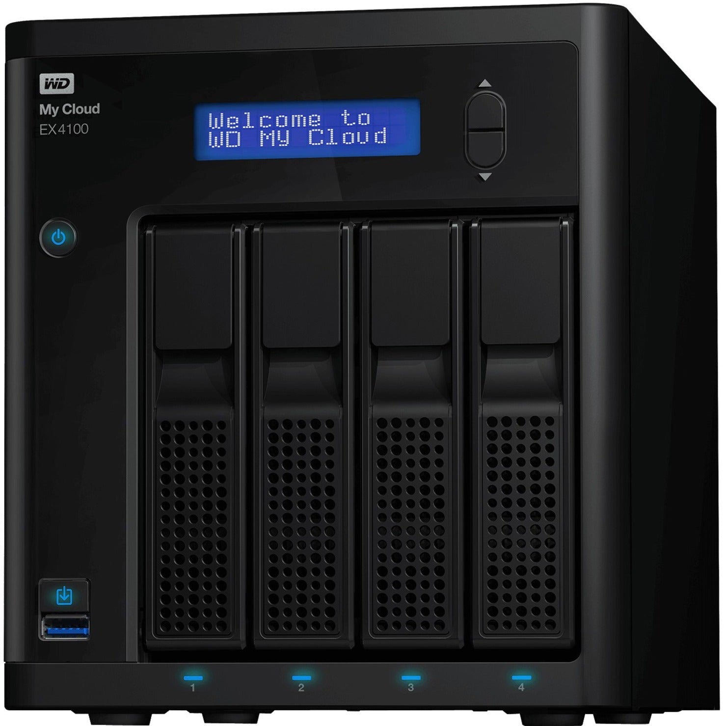 WD WDBWZE0000NBK-NESN My Cloud EX4100 4-Bay Diskless NAS with Intel® Processor, 0TB, Dual-core, Gigabit Ethernet