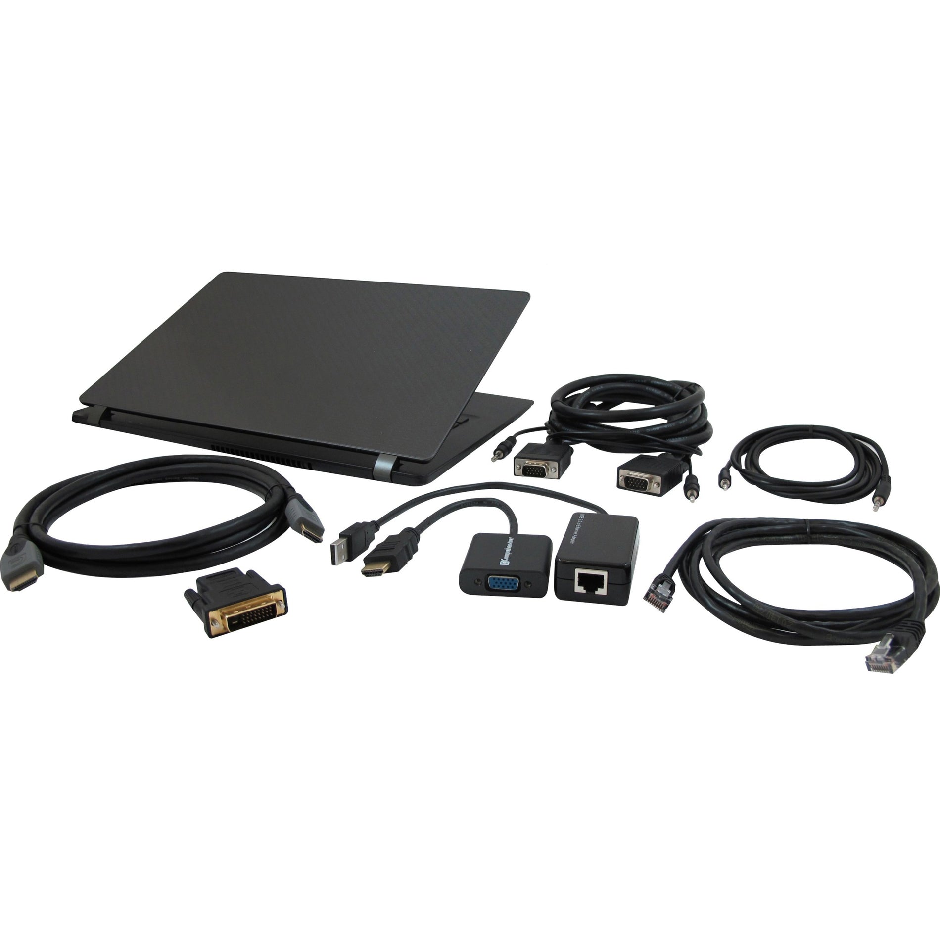 Comprehensive CCK-CR01 Universal Conference Room Computer Connectivity Kit, HDMI to VGA Converter, USB to Ethernet Adapter, and More