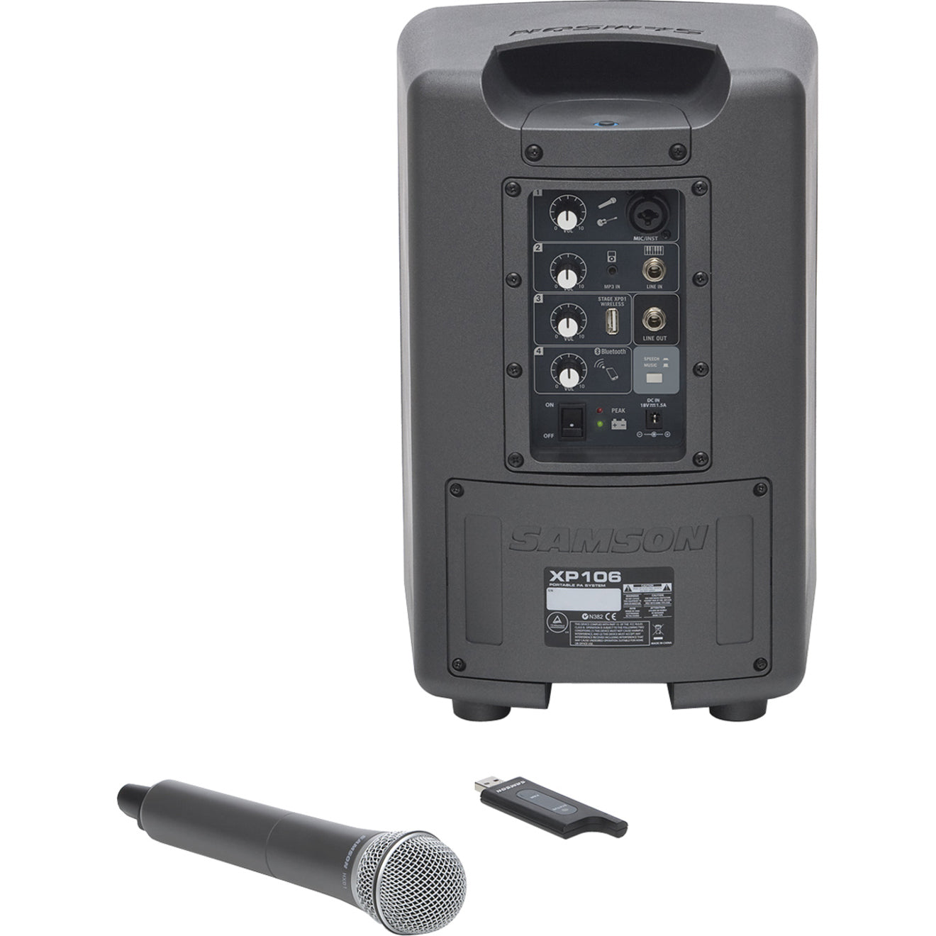 Samson SAXP106W Expedition XP106w Public Address System, Wireless Microphone, 100W Amplifier