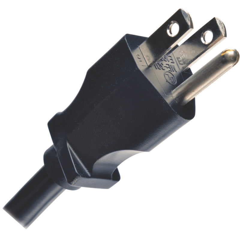 Detailed view of Tripp Lite SS3612 NEMA 5-15P power plug