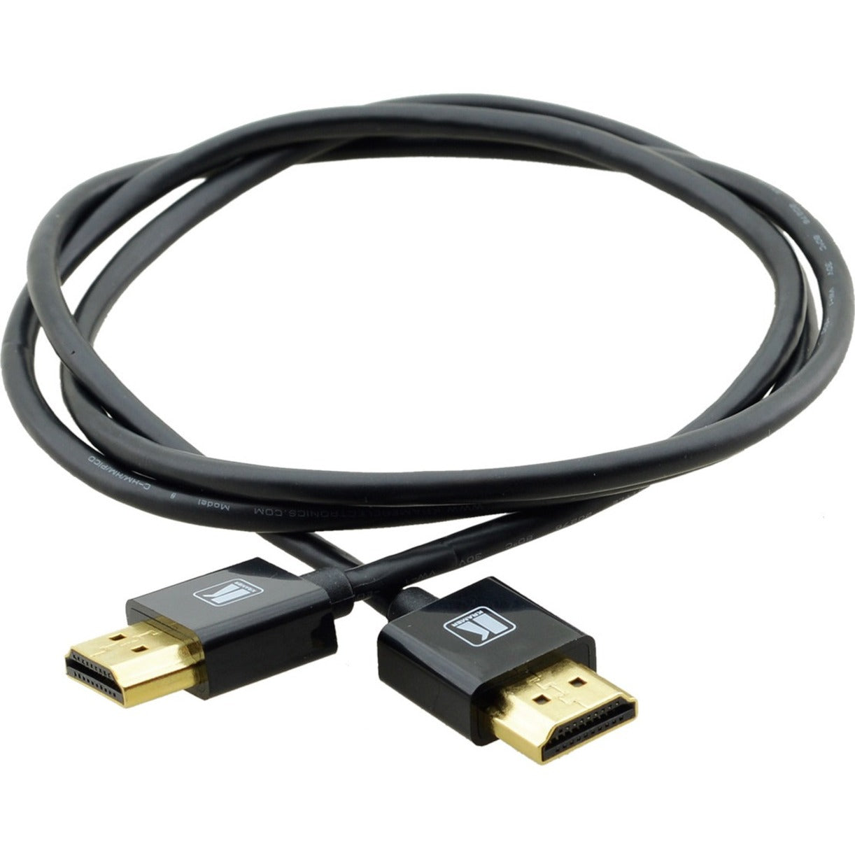 Kramer C-HM/HM/PICO/BK-10 Ultra Slim High-Speed HDMI Flexible Kabel mit Ethernet 10 ft Schwarz 