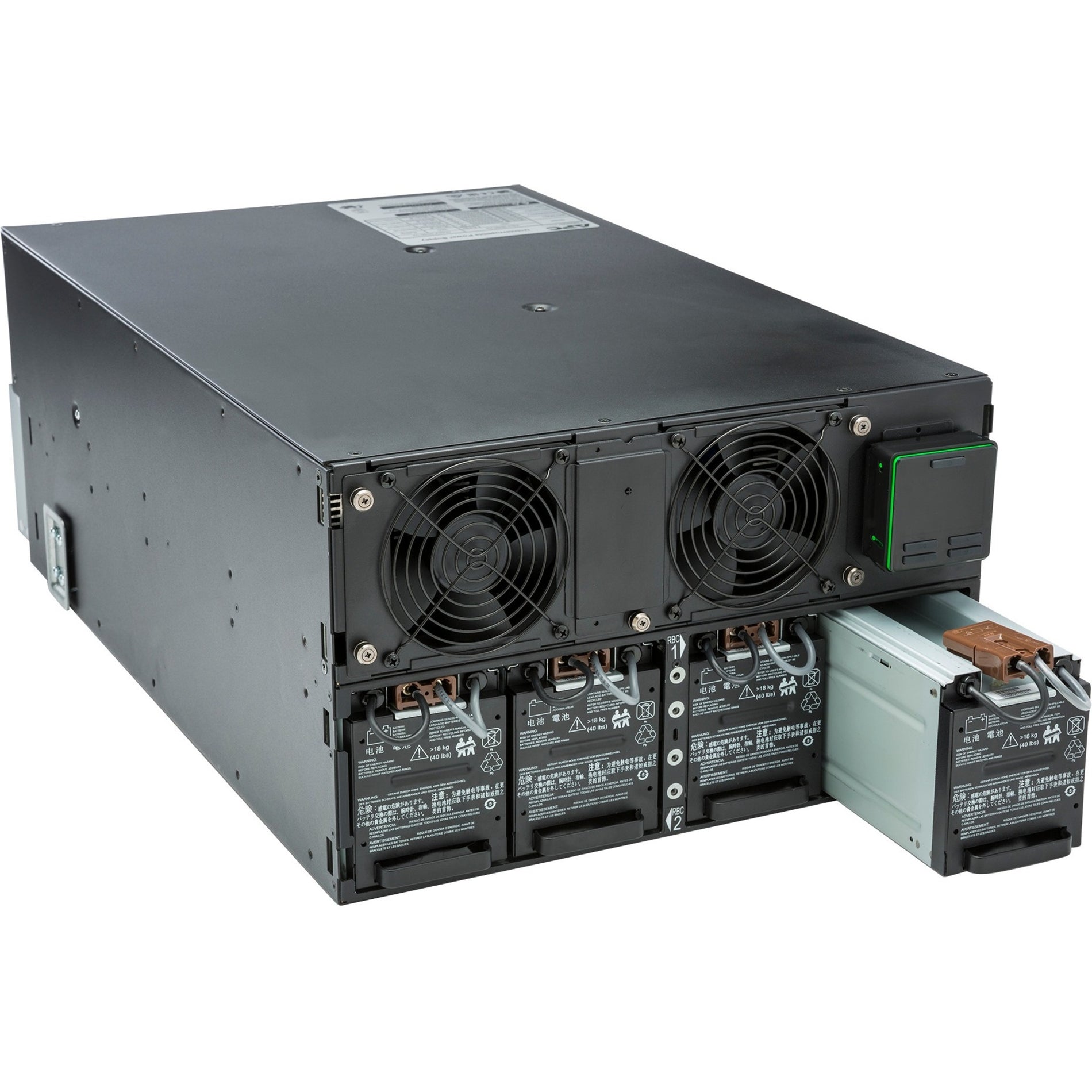 APC SRT8KRMXLT-IEC سمارت-UPS SRT 8000VA RM 208V IEC، طاقة نجمة، RoHS، REACH