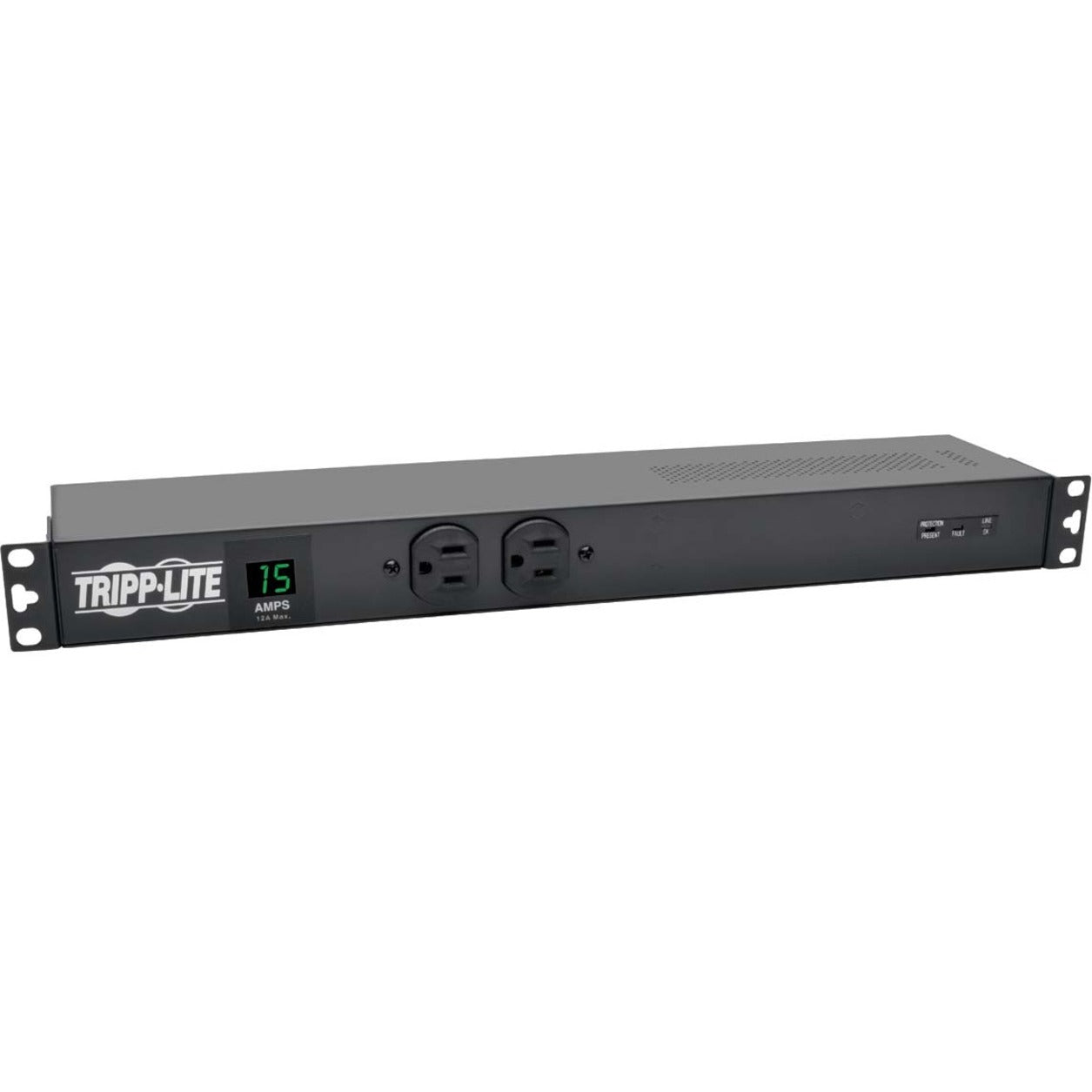 Tripp Lite Metered PDUMH15-ISO PDU with 14 NEMA 5-15R Outlets, Surge & Overload Protection, Digital Display, 1440W, 120V, 15A, 15ft Cord - M/N PDUMH15-ISO (2 Year Warranty)