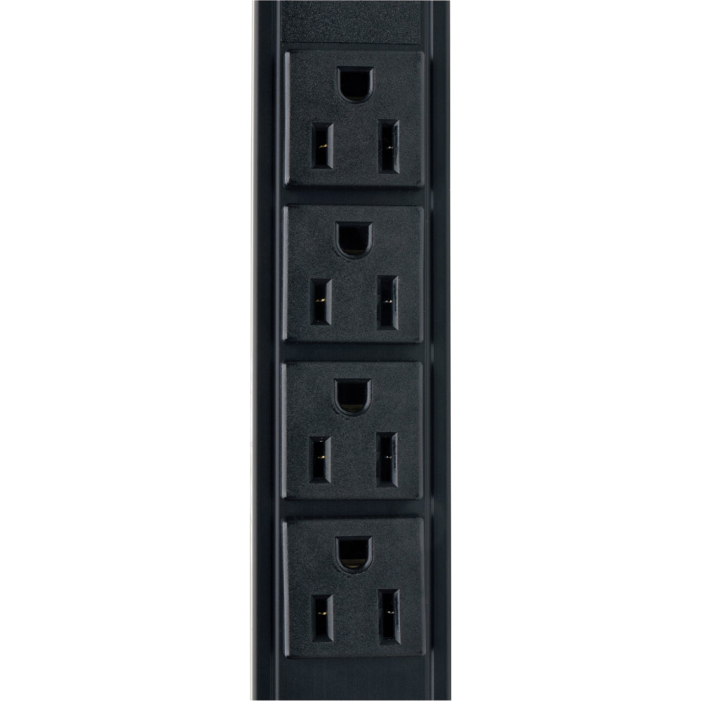 Detail view of NEMA 5-15R outlets on Tripp Lite PDU-alternate-image4