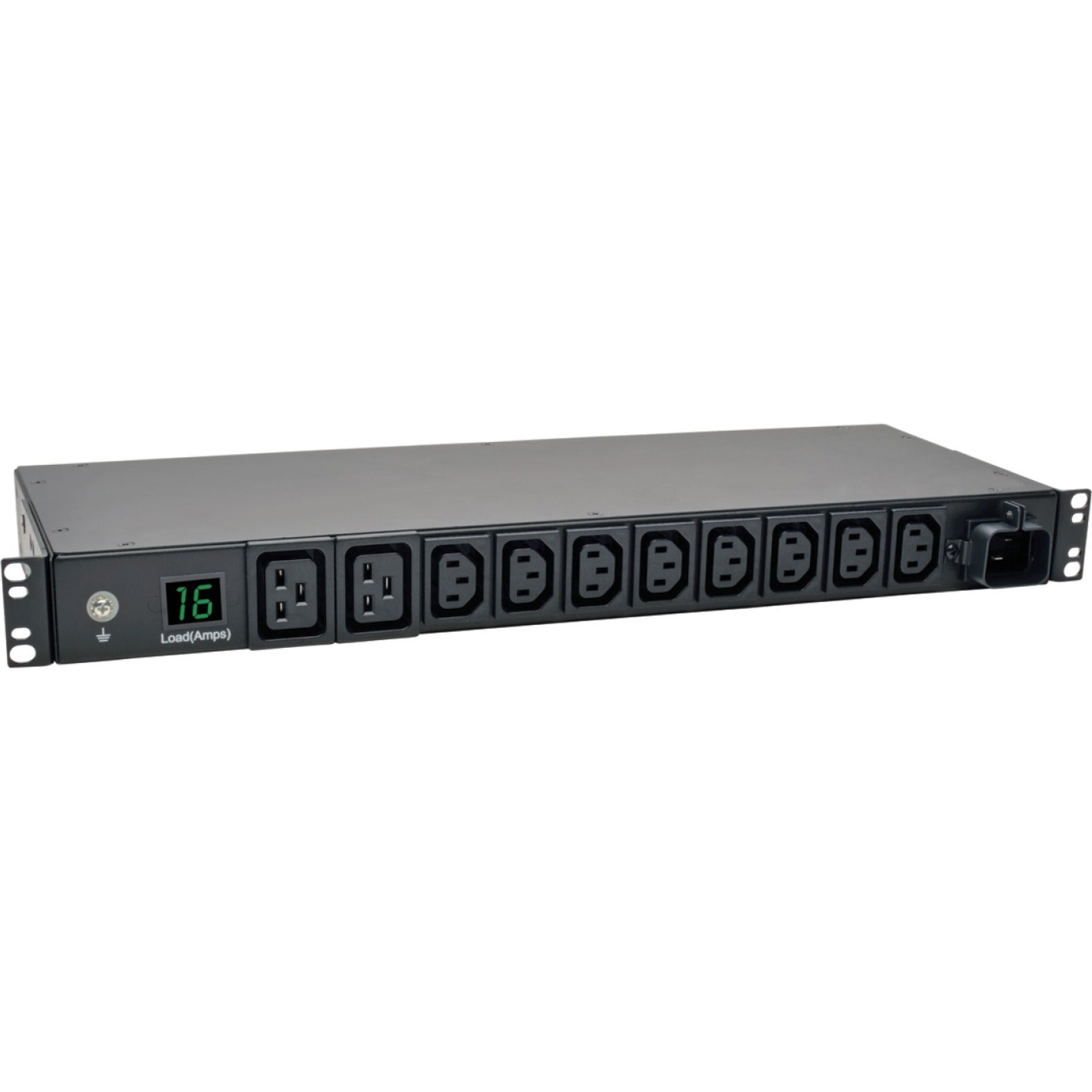 Tripp Lite PDUMH16HV Metered PDU 3.8KW 16A C20 Inlet 10 Outlets Rack-Mountable  Tripp Lite PDUMH16HV Målt PDU 3.8KW 16A C20 Indløb 10 Stik Rack-Monterbar