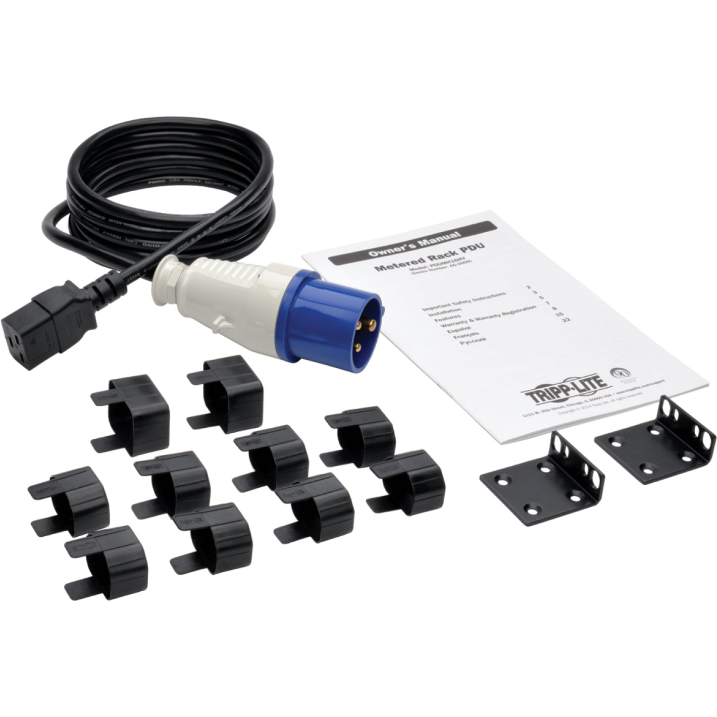 Complete PDU accessory kit including mounting brackets, plug locks, and manual-alternate-image6