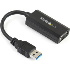 StarTech.com USB 3.0 to VGA Video Adapter, 1920x1200 Resolution, On-board Driver Installation, Plug-and-Play, USB32VGAV Black - Enhances Productivity, DDR2 SDRAM (2 Year Warranty)