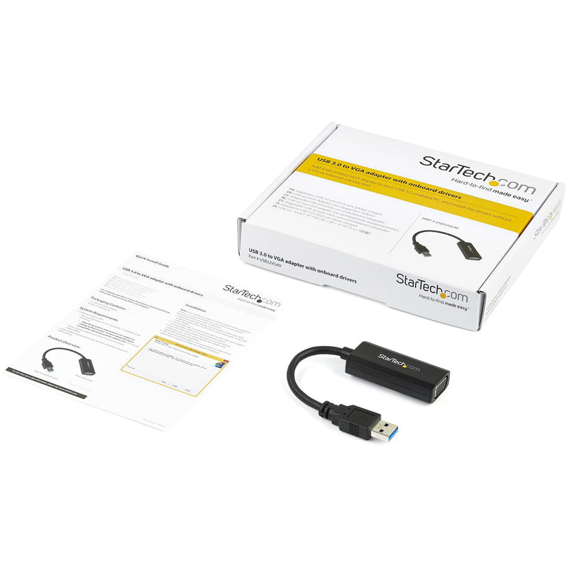 Complete package contents including adapter, documentation and retail box