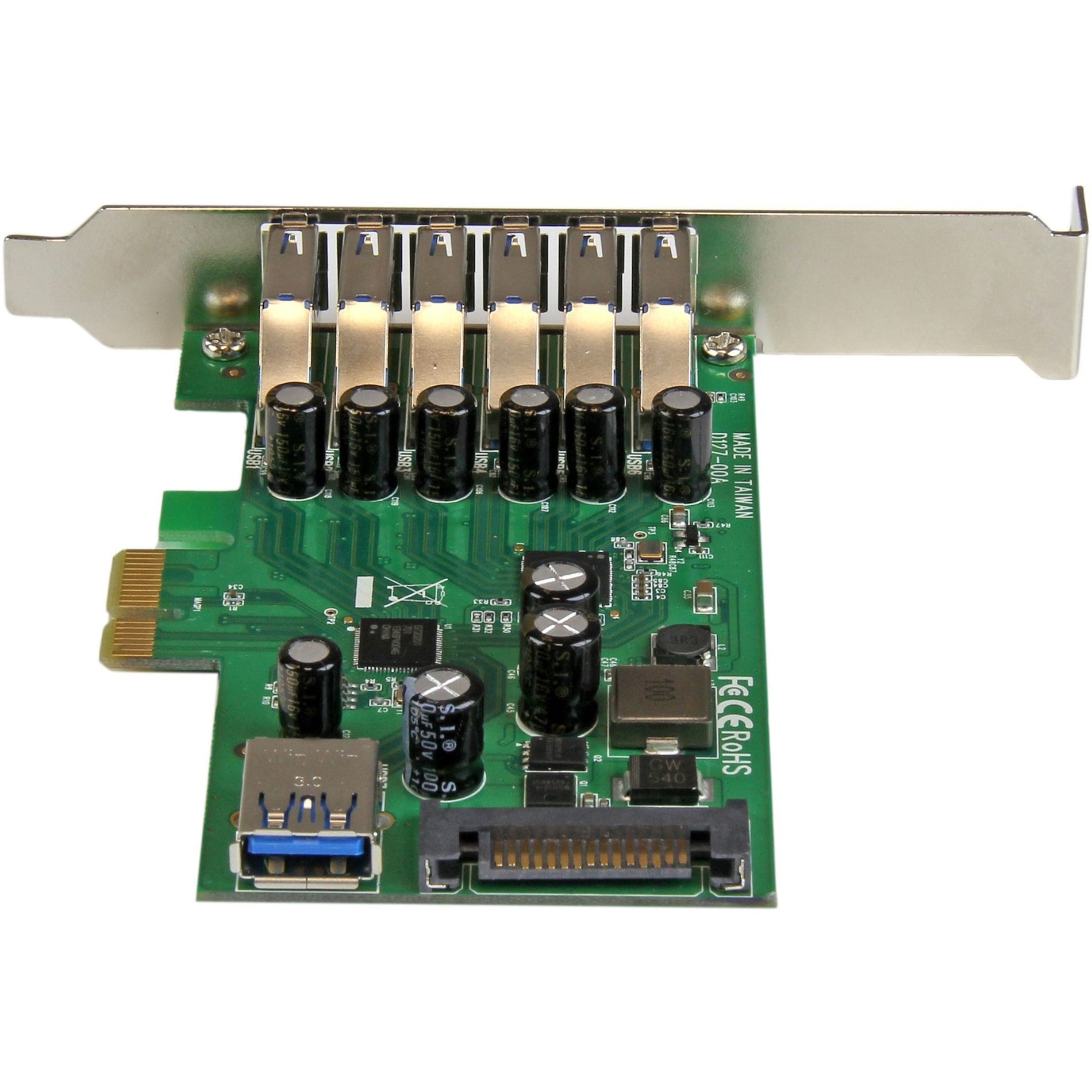StarTech.com 7 Port PCI Express USB 3.0 Card - Standard and Low-Profile Design (PEXUSB3S7) Alternate-Image3 image
